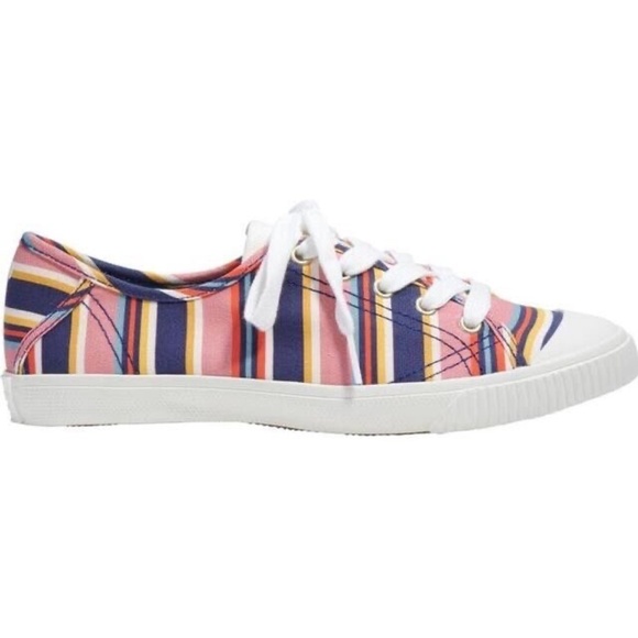 NEW KATE SPADE NEW YORK Women's Tennison Sneakers SIDEWALK STRIPE SIZE 7.5 M NIB - Picture 2 of 5